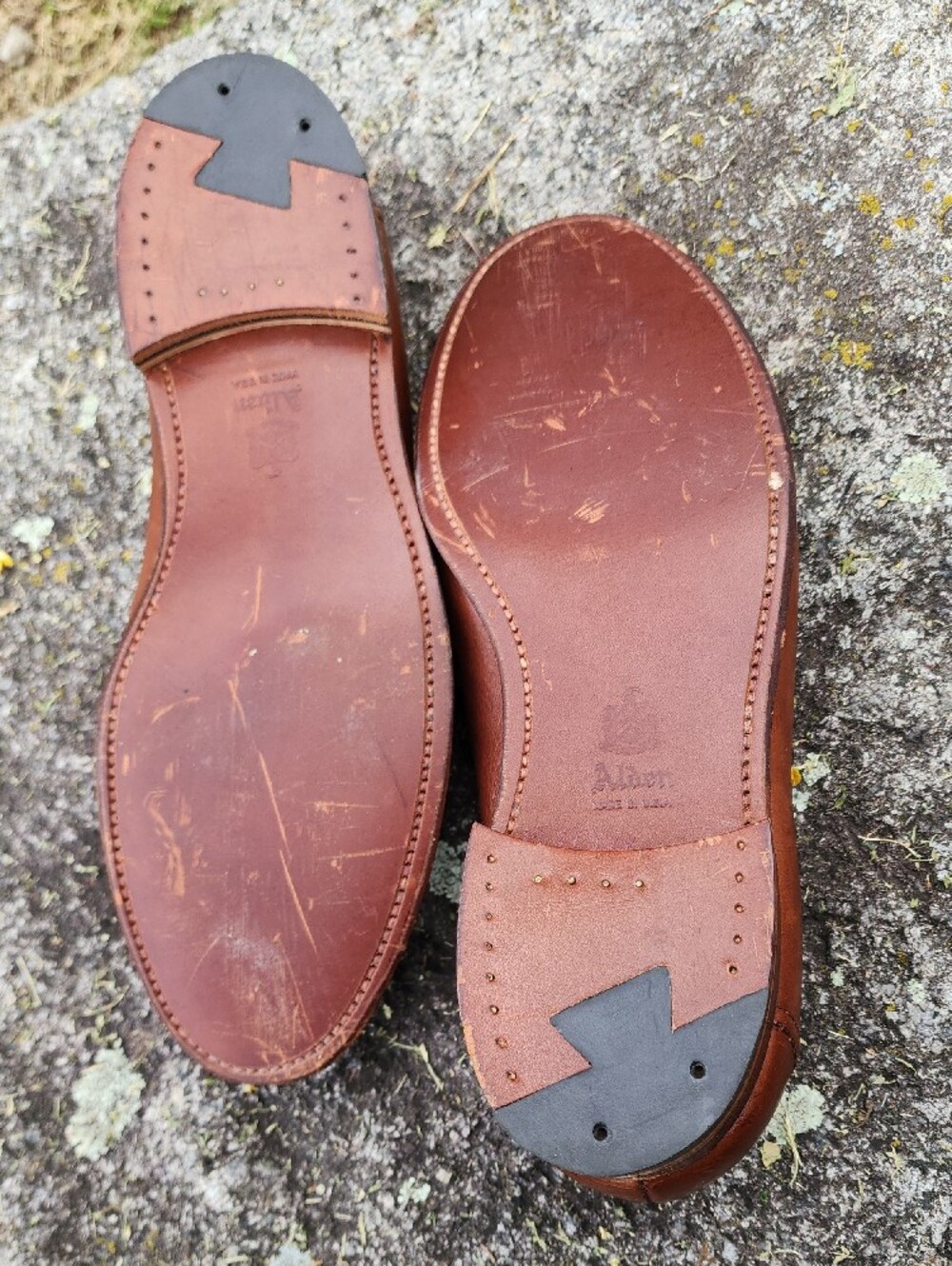 Alden Model 9696 Men's Leather Penny Loafers in Cognac size 8.5 - Picture 12 of 16